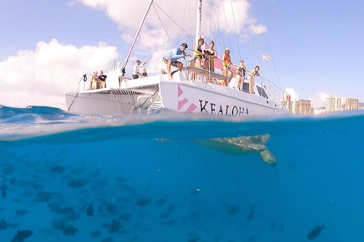 Waikiki Sunset Cruise: 2-Hour Catamaran and Swim Adventure, photo 9 of 10