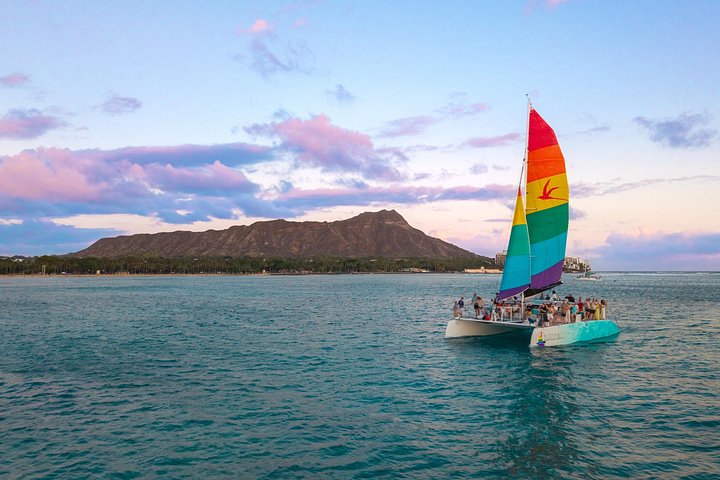 Scenic Sunset Sail on the Hawea Catamaran from Waikiki Beach, photo 9 of 10