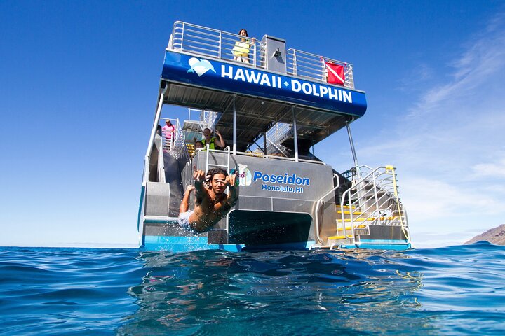 Swim with Dolphins Catamaran with Waterslide and Lunch on Oahu, photo 4 of 10