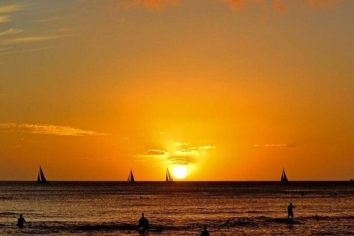 Waikiki Sunset Cruise: 2-Hour Catamaran and Swim Adventure, photo 3 of 10